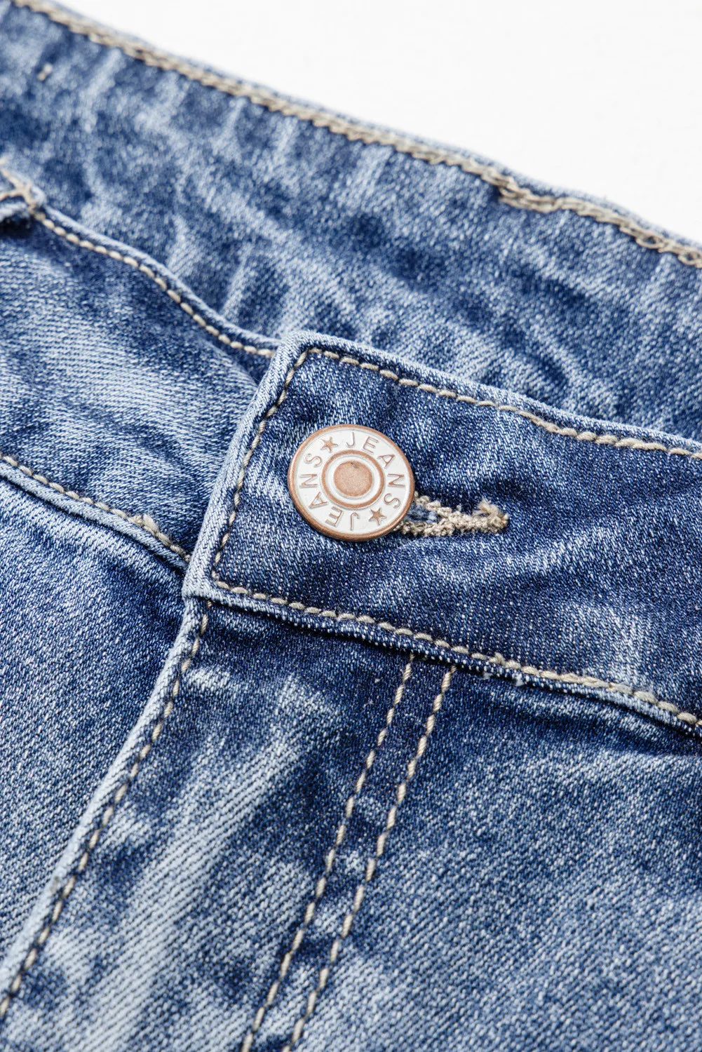 Distressed Raw Hem Bootcut Jeans, image 5