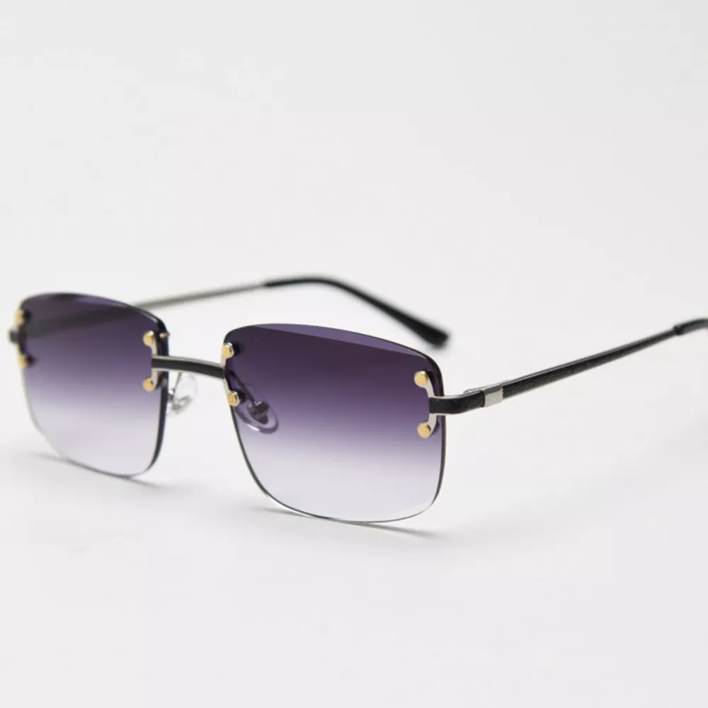 Rimless Gradient Tinted Sunglasses, image 2