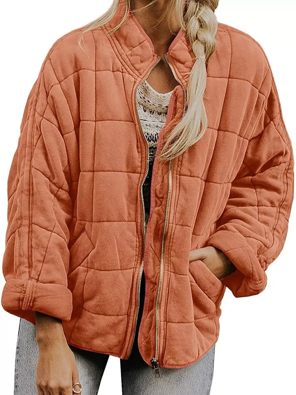 Quilted Zip Up Outerwear, image 28