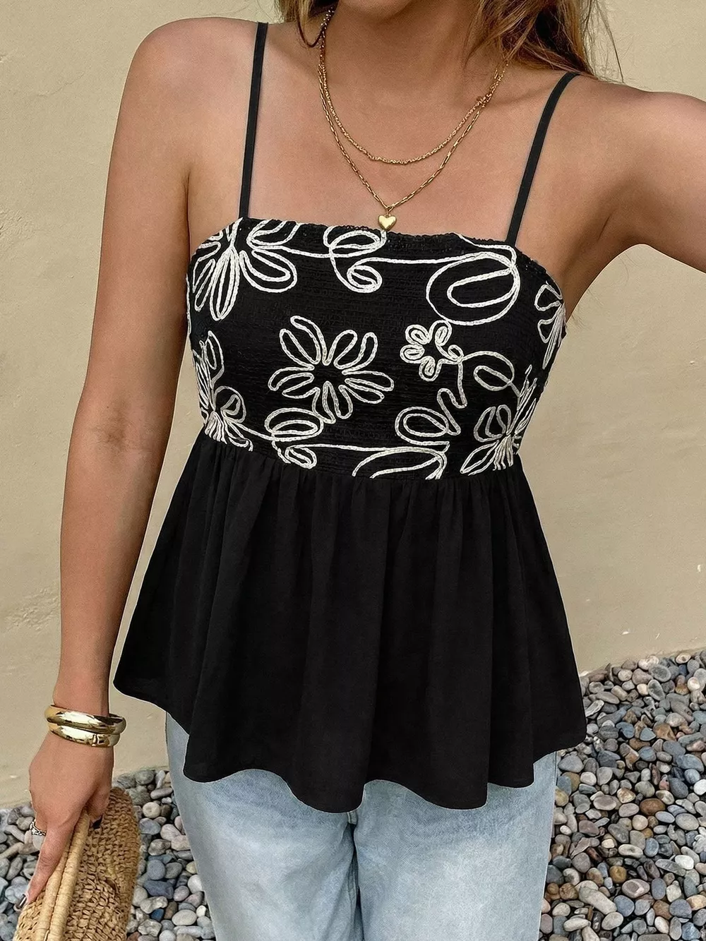 Floral Peplum Cami, image 5