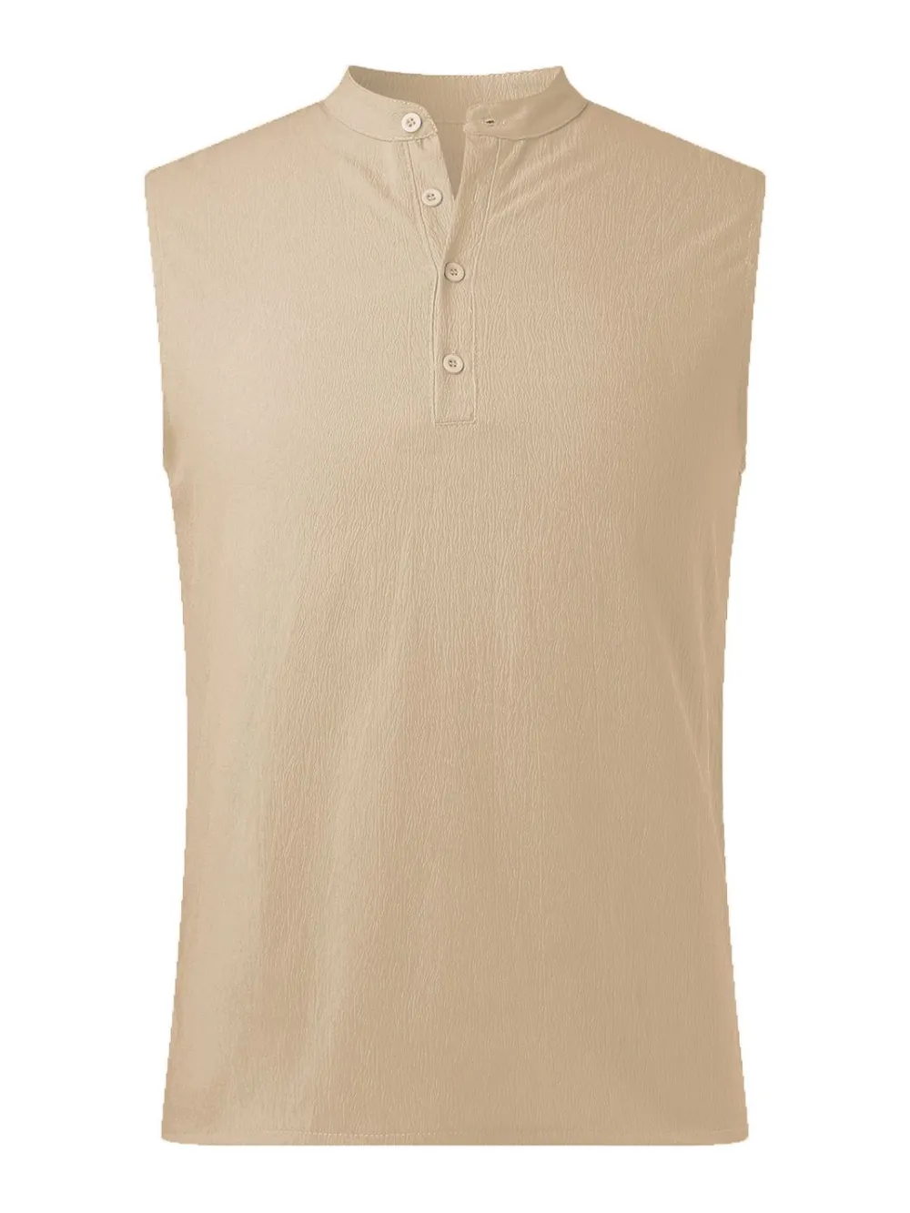 Men's Full Size Button Detail Tank Plus Size, image 8