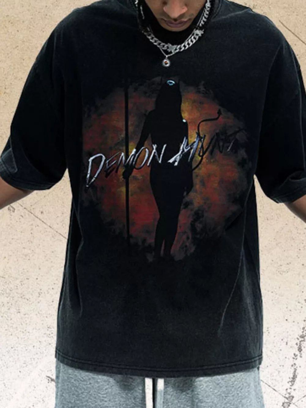 Men's Graphic Round Neck Half Sleeve T-Shirt, image 3