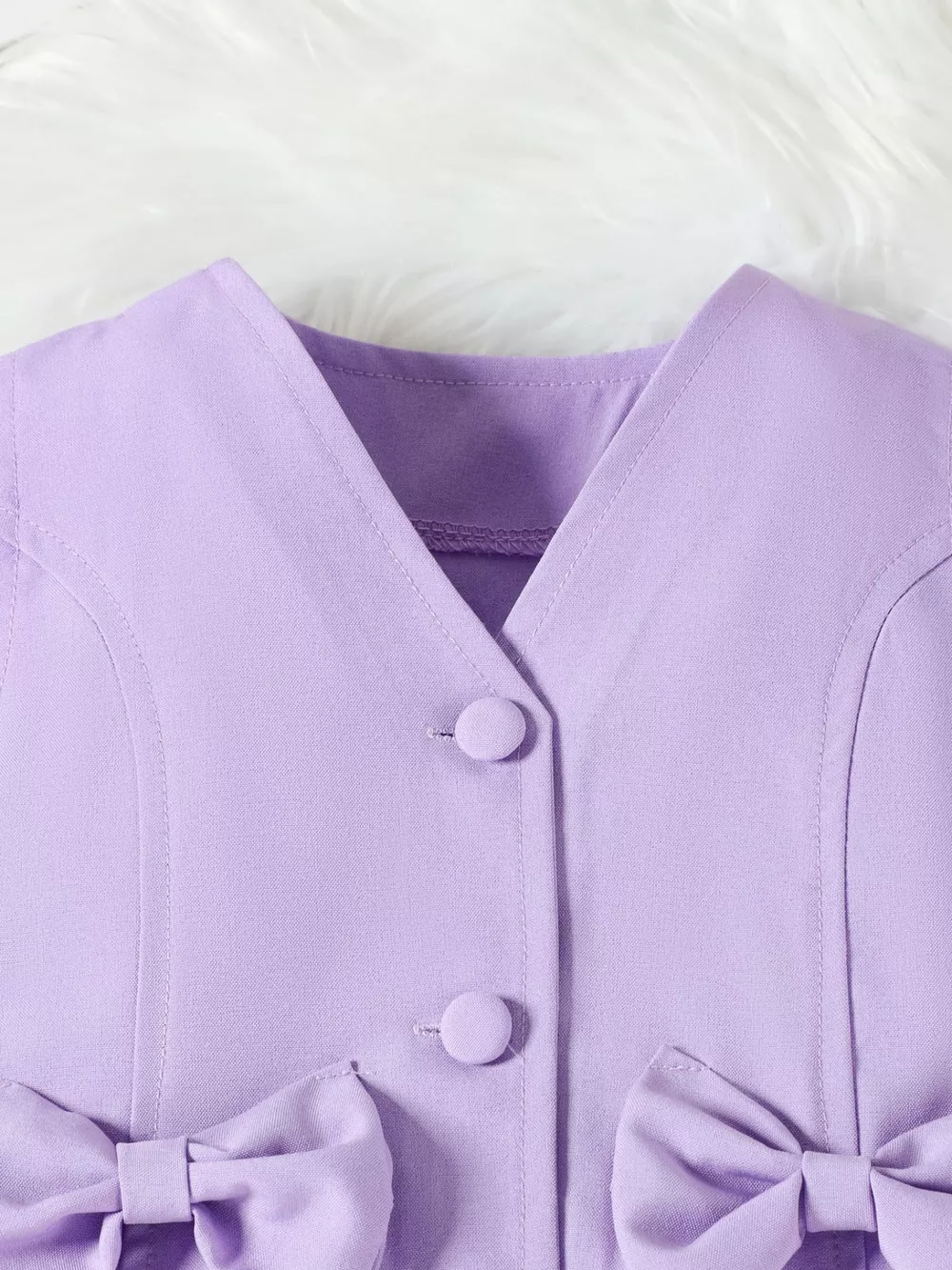 Children's Bowknot Vest & Pleated Skirt Set, image 15