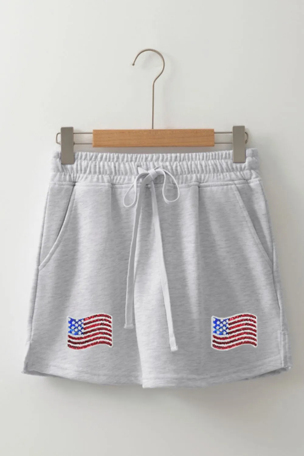 American Flag Embroidered Drawstring Casual Skirt, image 5