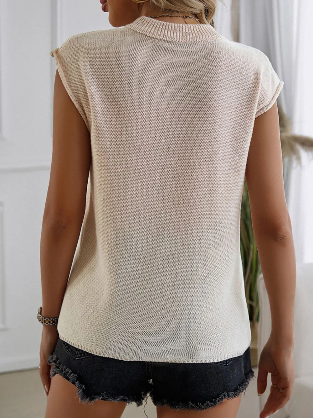 US Flag Round Neck Sweater Vest, image 5
