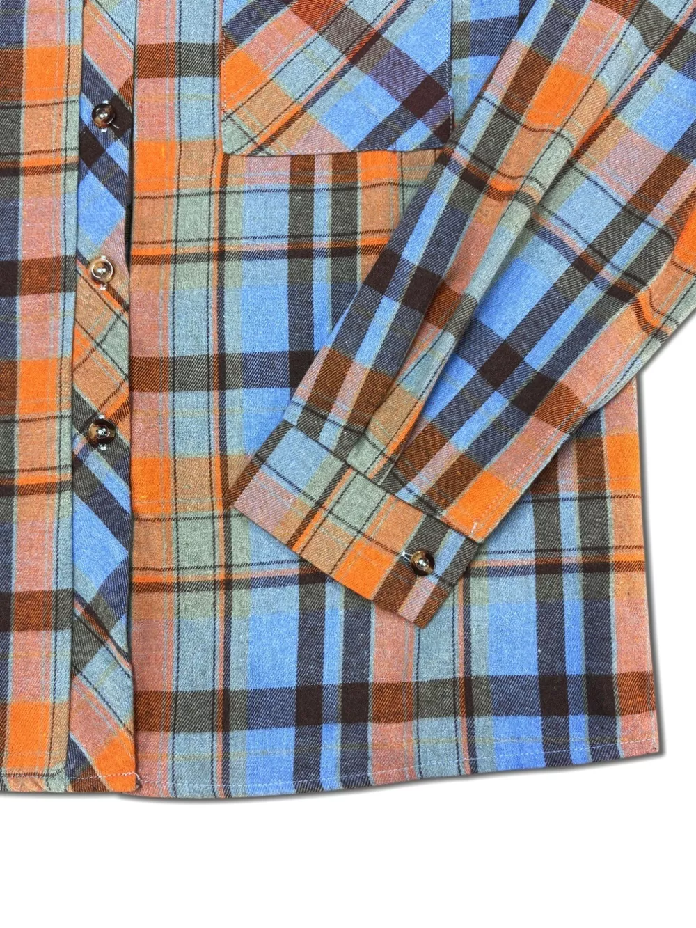 Plaid Button-Up Long Sleeve Shirt, image 8