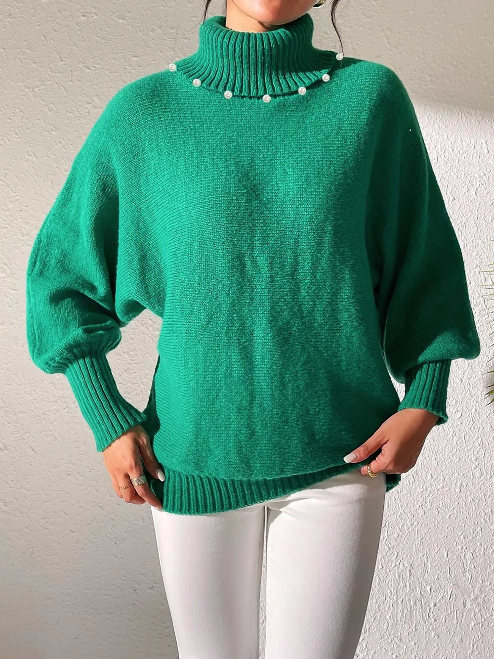 Turtleneck Long Sleeve Sweater, image 15