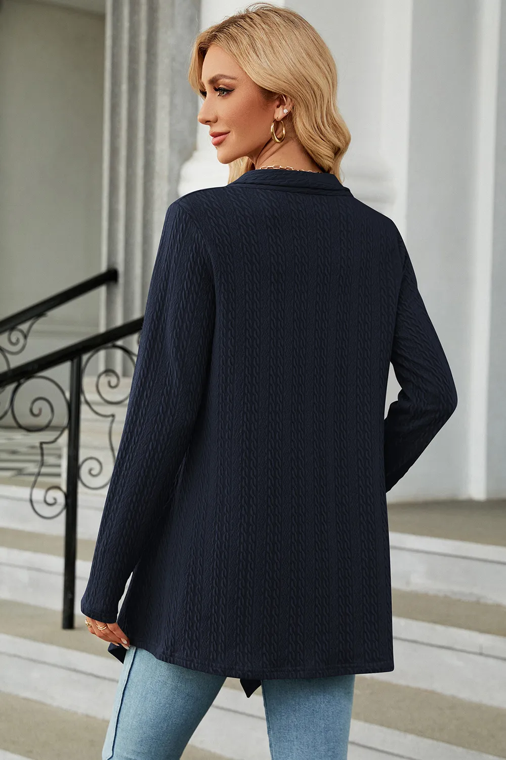 Open Front Long Sleeve Cardigan, image 9