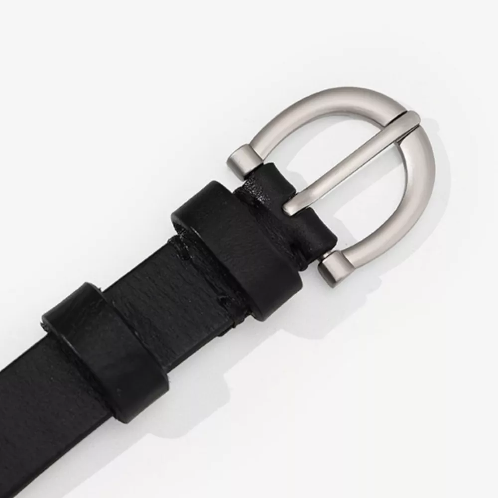 Flower Cutout Leather Belt, image 4