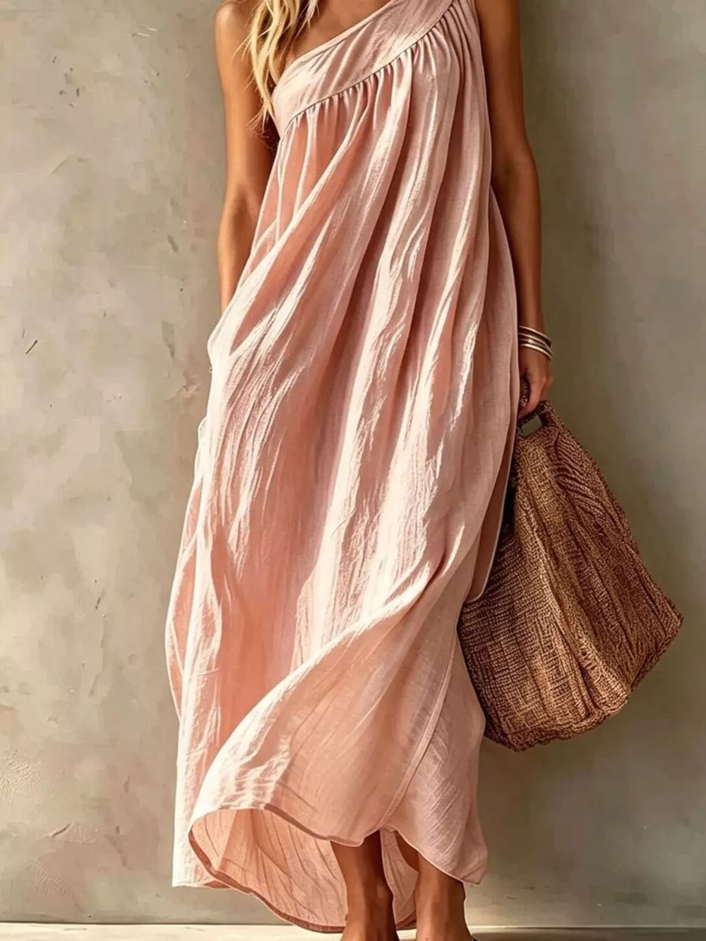 Full Size One-Shoulder Maxi Dress Plus Size, image 6