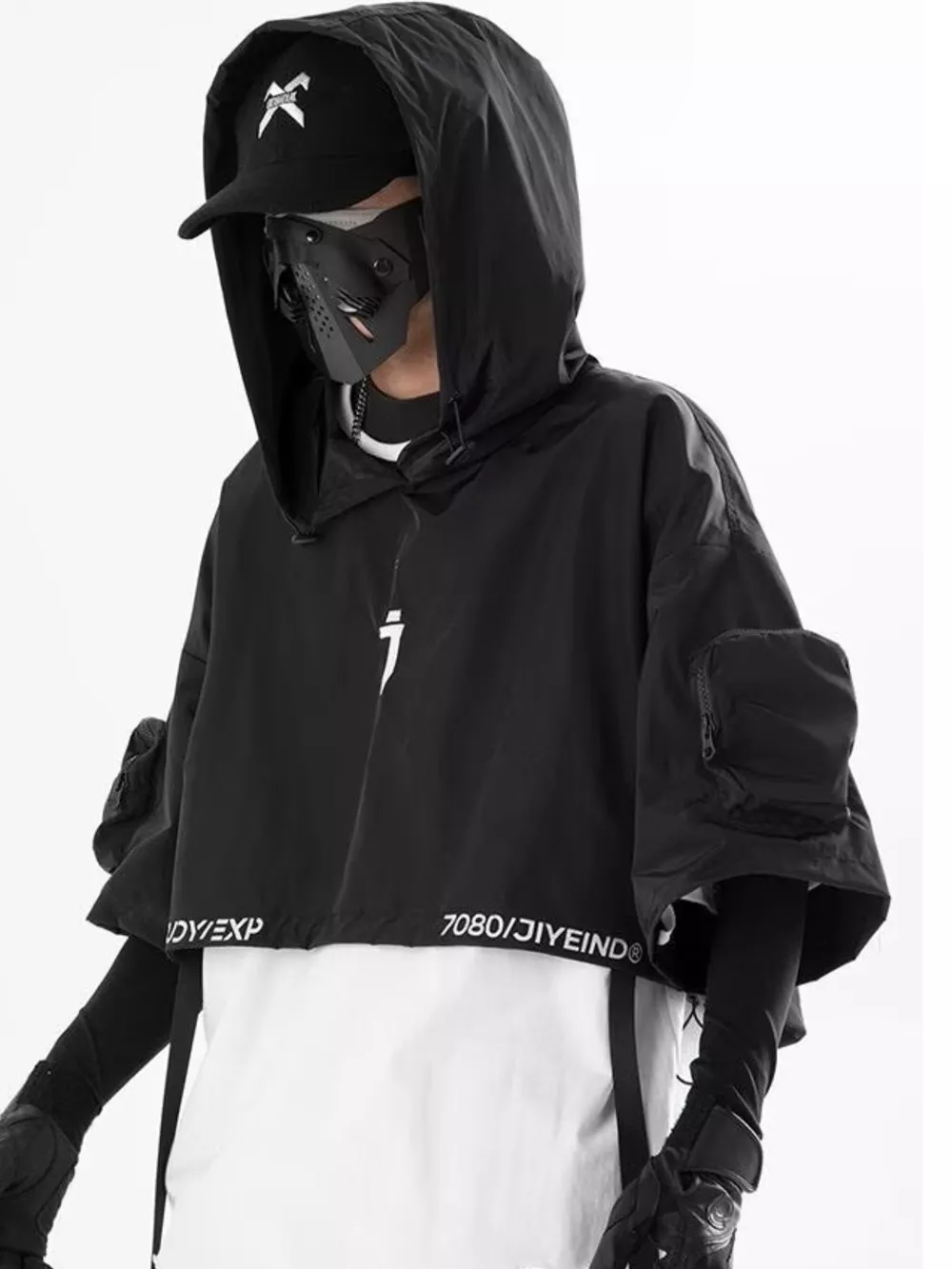 Men's Oversized Cropped Hoodie, image 3