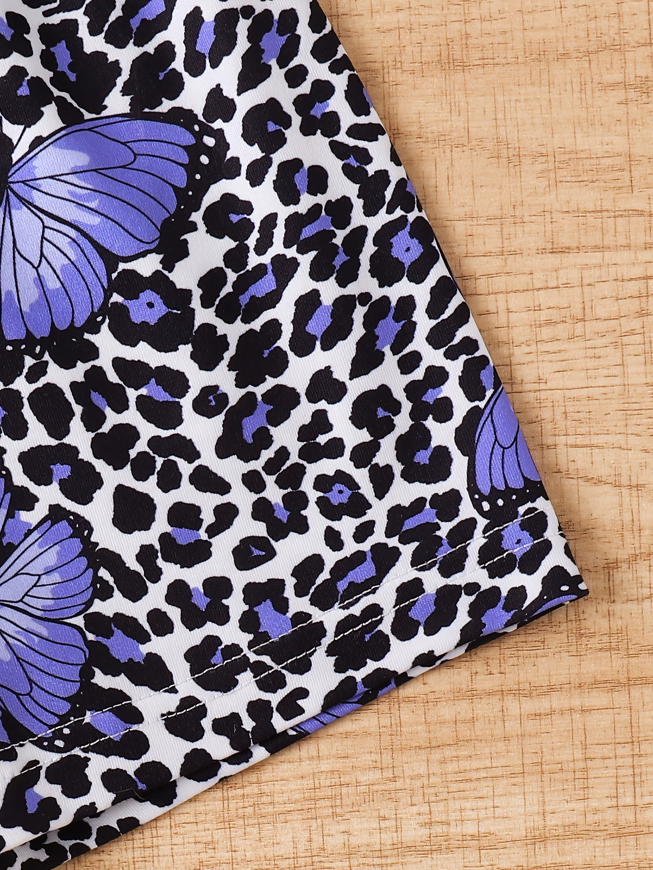 Children's Butterfly Round Neck Tee and Shorts Set, image 5