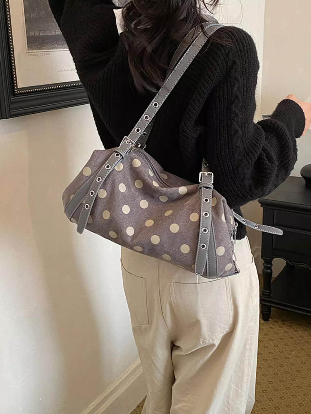 Polka Dot Shoulder Bag, image 16
