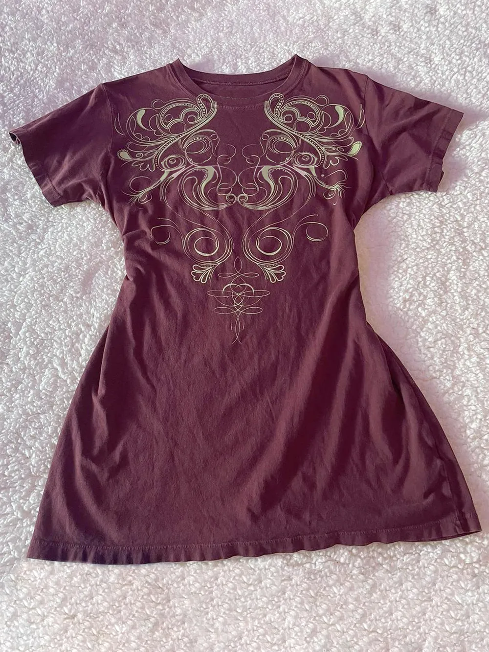 Graphic Round Neck Short Sleeve T-Shirt, image 3