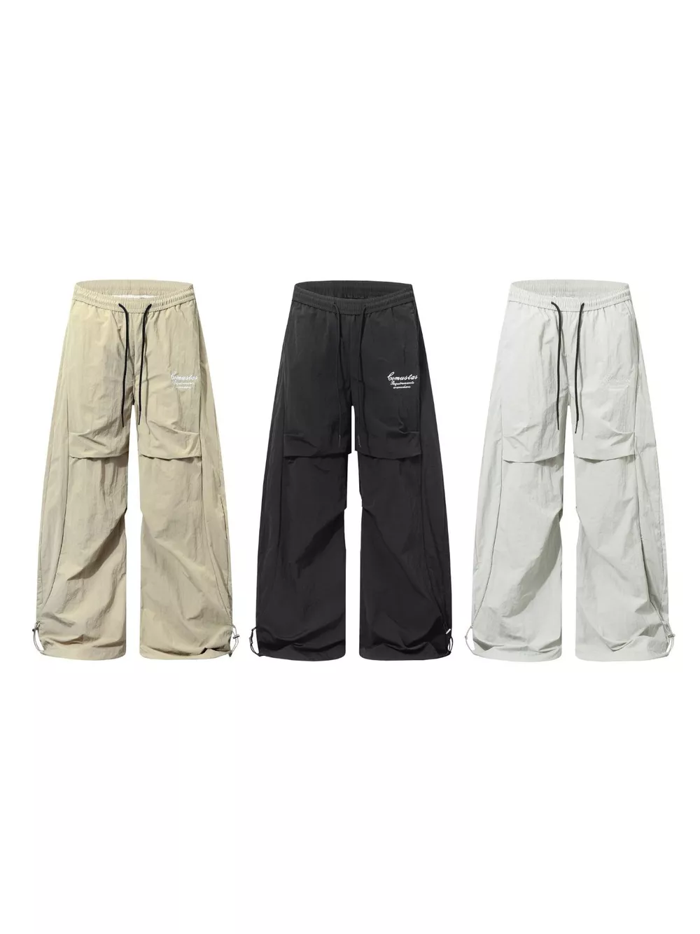 Men's Loose Fit Cargo Pants with Drawstring Waist and Adjustable Cuffs, image 6
