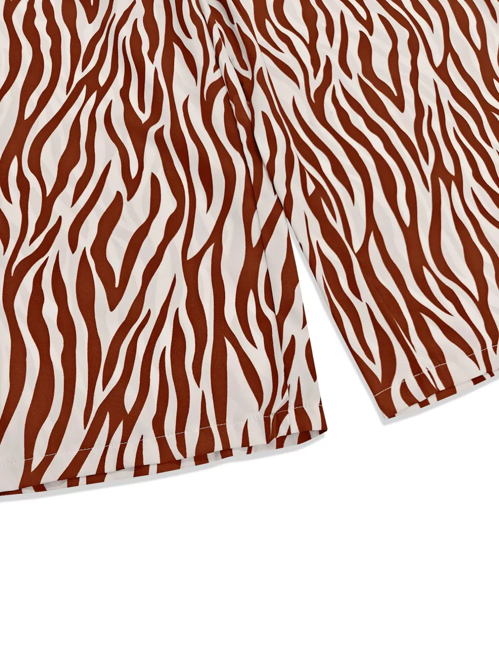 Zebra Print Relaxed Fit Top and Pants Two-Piece Set, image 6