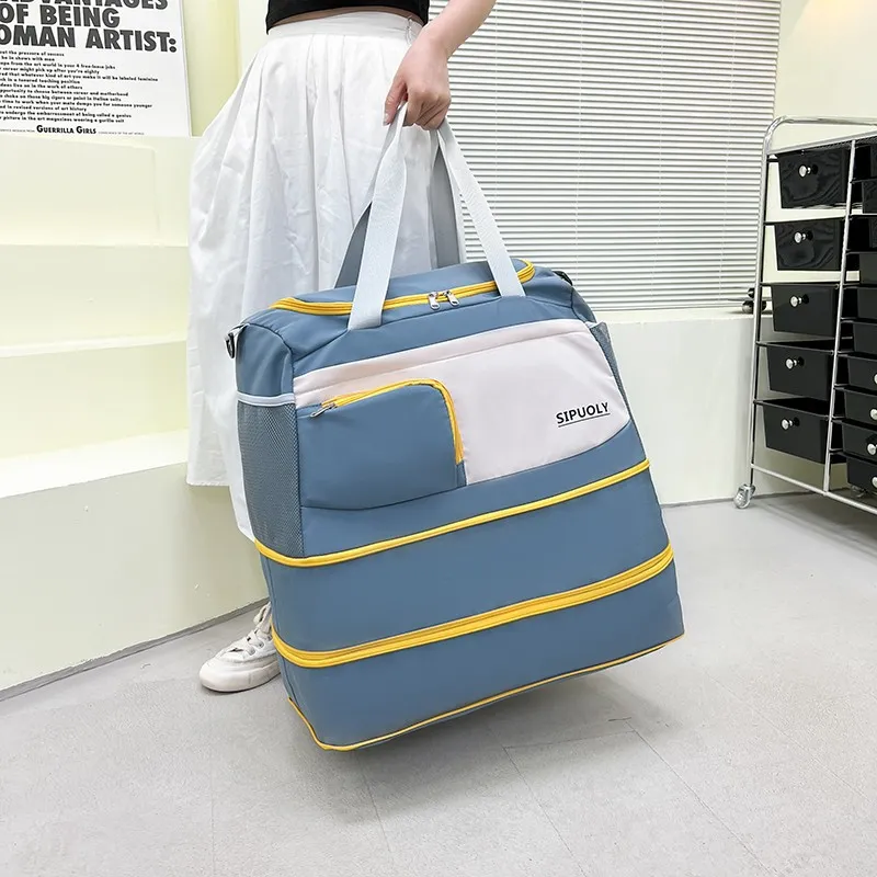 Color Block Oxford Cloth Travel Bag, image 3