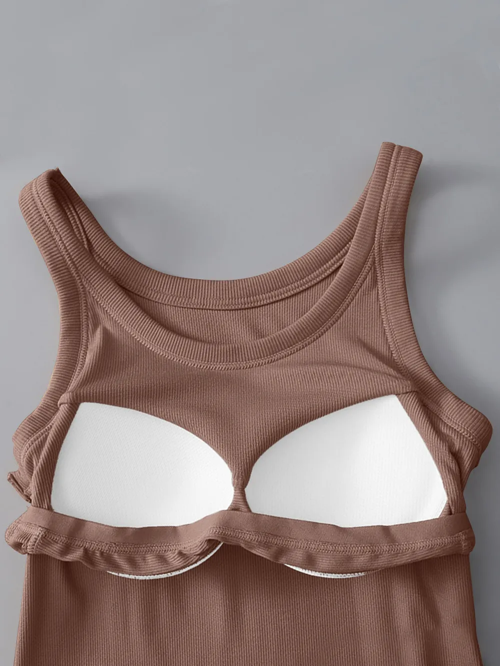 Round Neck Tank with Bra, image 13