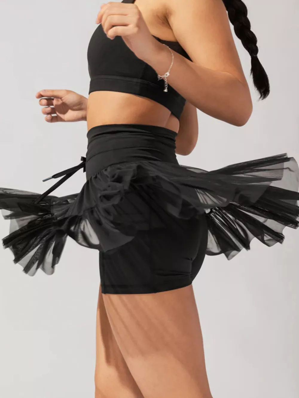Tiered Skort with Drawstring, image 6