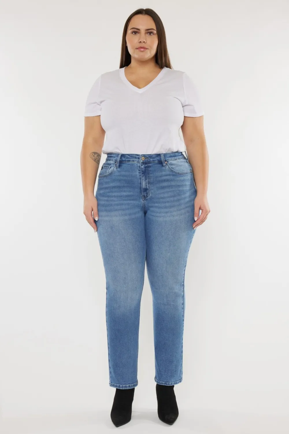 Full Size Cat's Whiskers High Waist Jeans, image 3