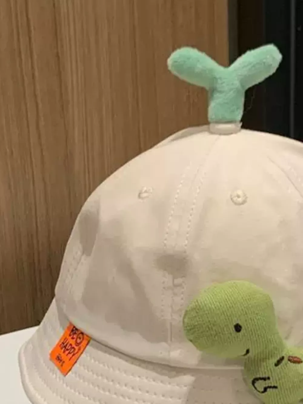 Children's Dinosaur & Sprout Decor Bucket Hat, image 3