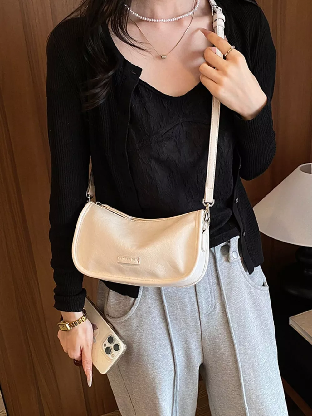 PU Leather Shoulder Bag