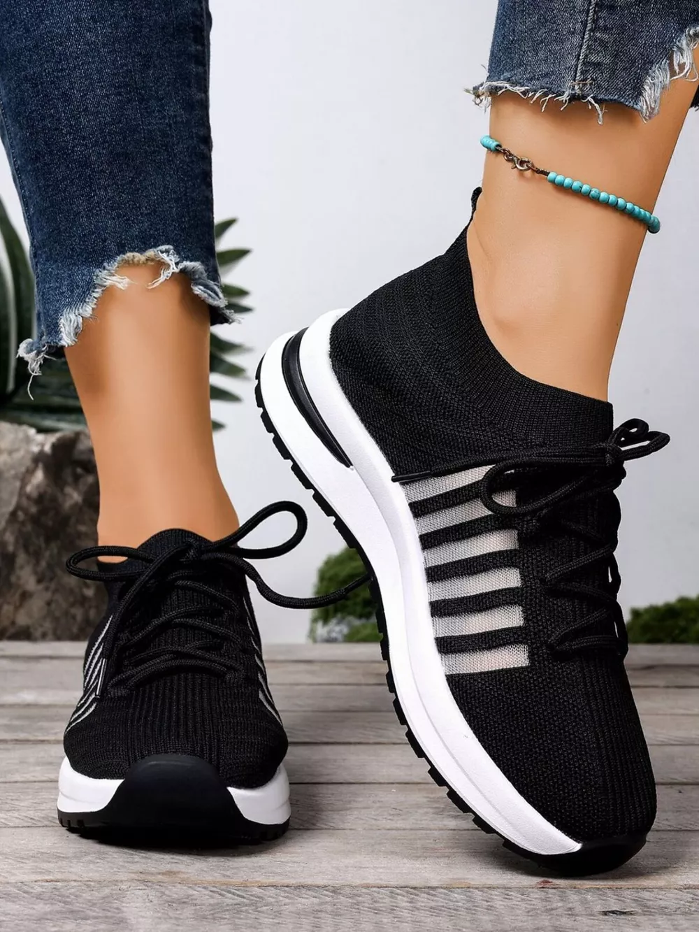 Round Toe Lace Up Athletic, image 2