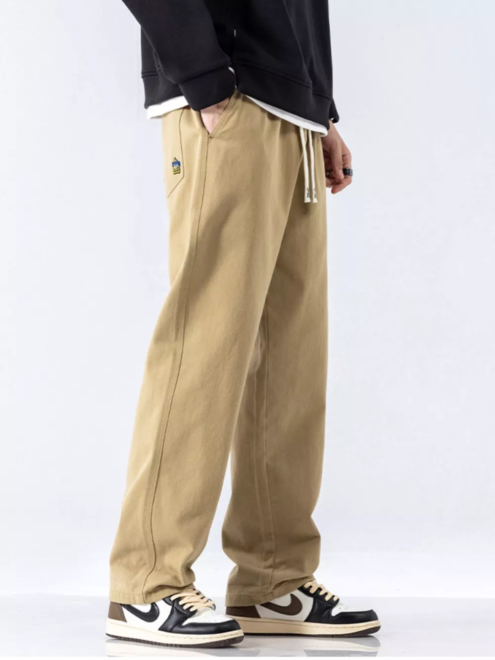 Men's Full Size Casual Loose-Fit Drawstring Pants Plus Size, image 8