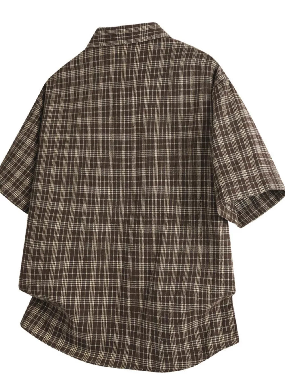 Men's Plus Size Plaid Short Sleeve Shirt, image 3