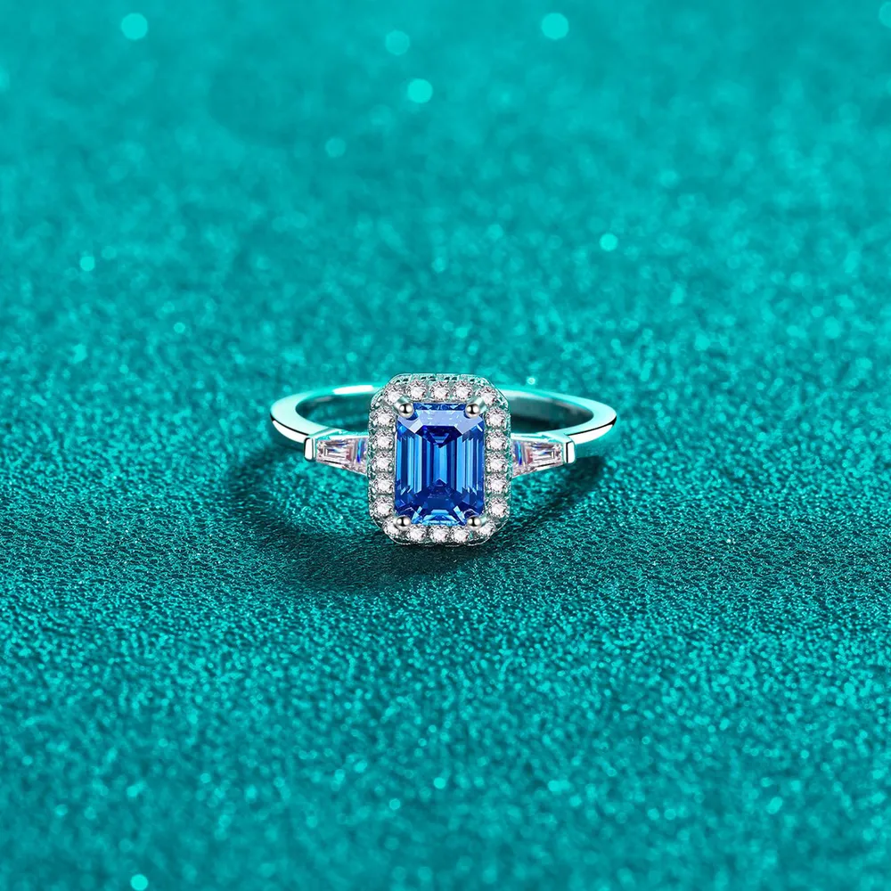 1 Carat Moissanite 925 Sterling Silver Ring, image 7