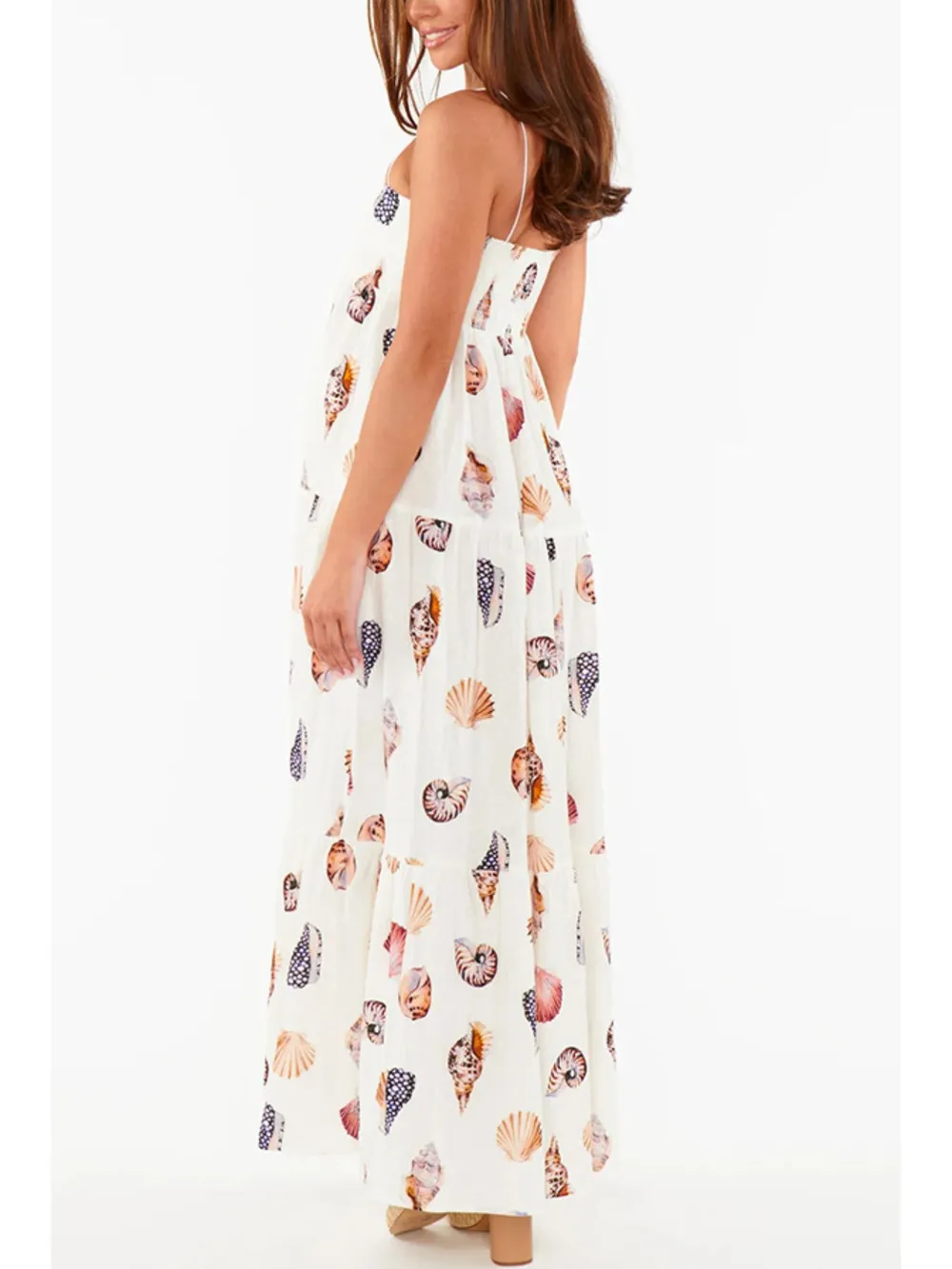 Printed Square Neck Cami Maxi Dress, image 7