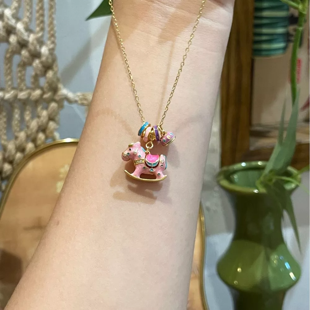 Rocking Horse Pendant Necklace, image 3