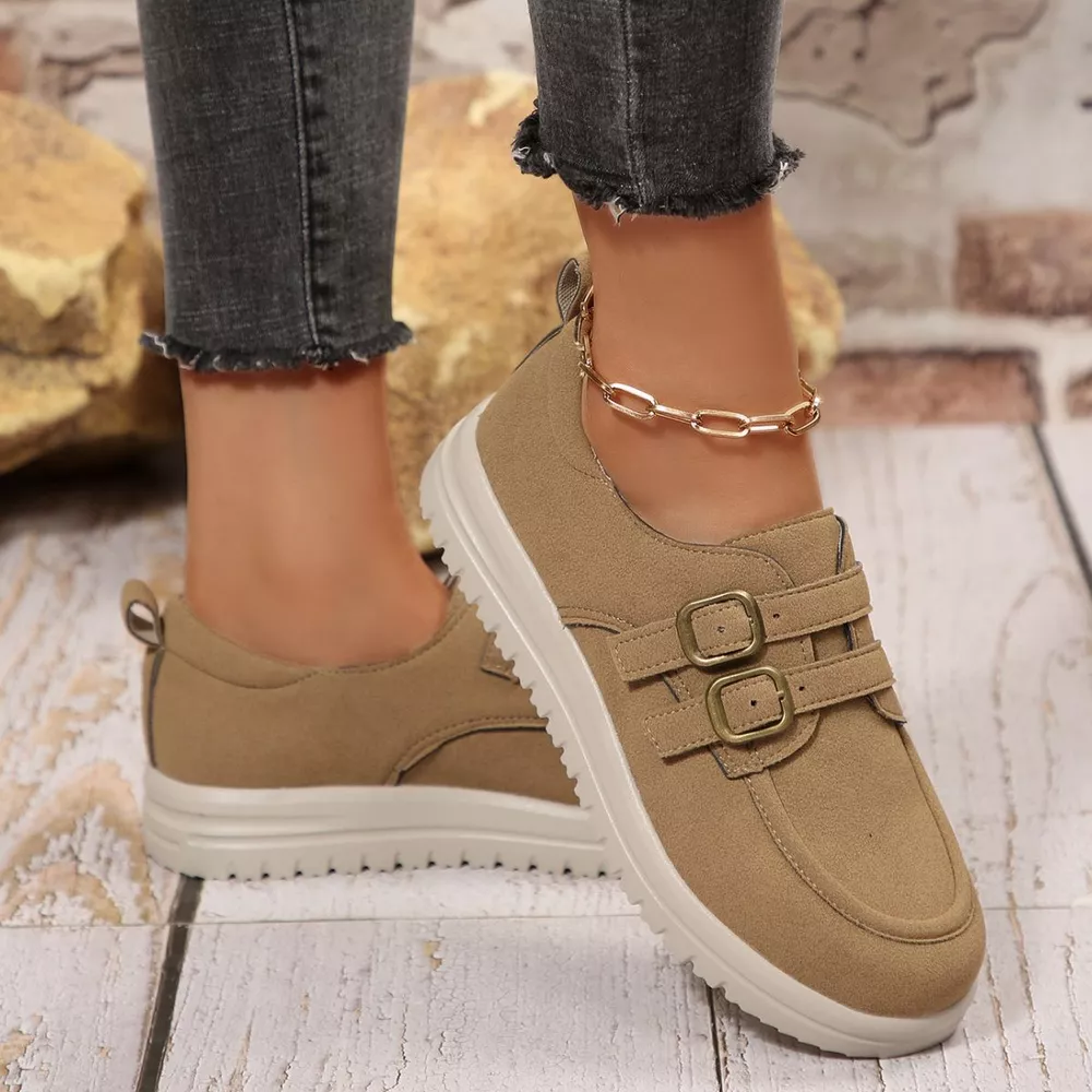 Buckle Accent Casual Loafers, image 8