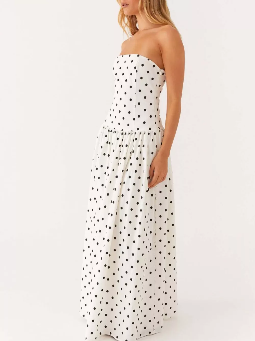 Ruched Printed Tube Maxi Dress, image 13