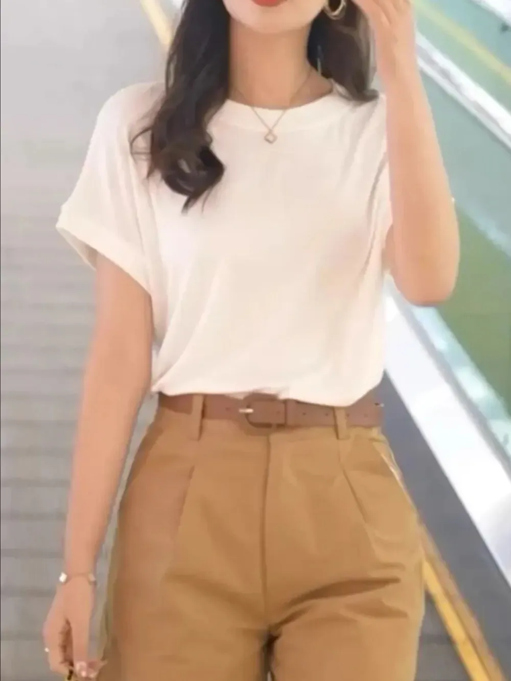 Plus Size Round Neck Short Sleeve T-Shirt, image 8