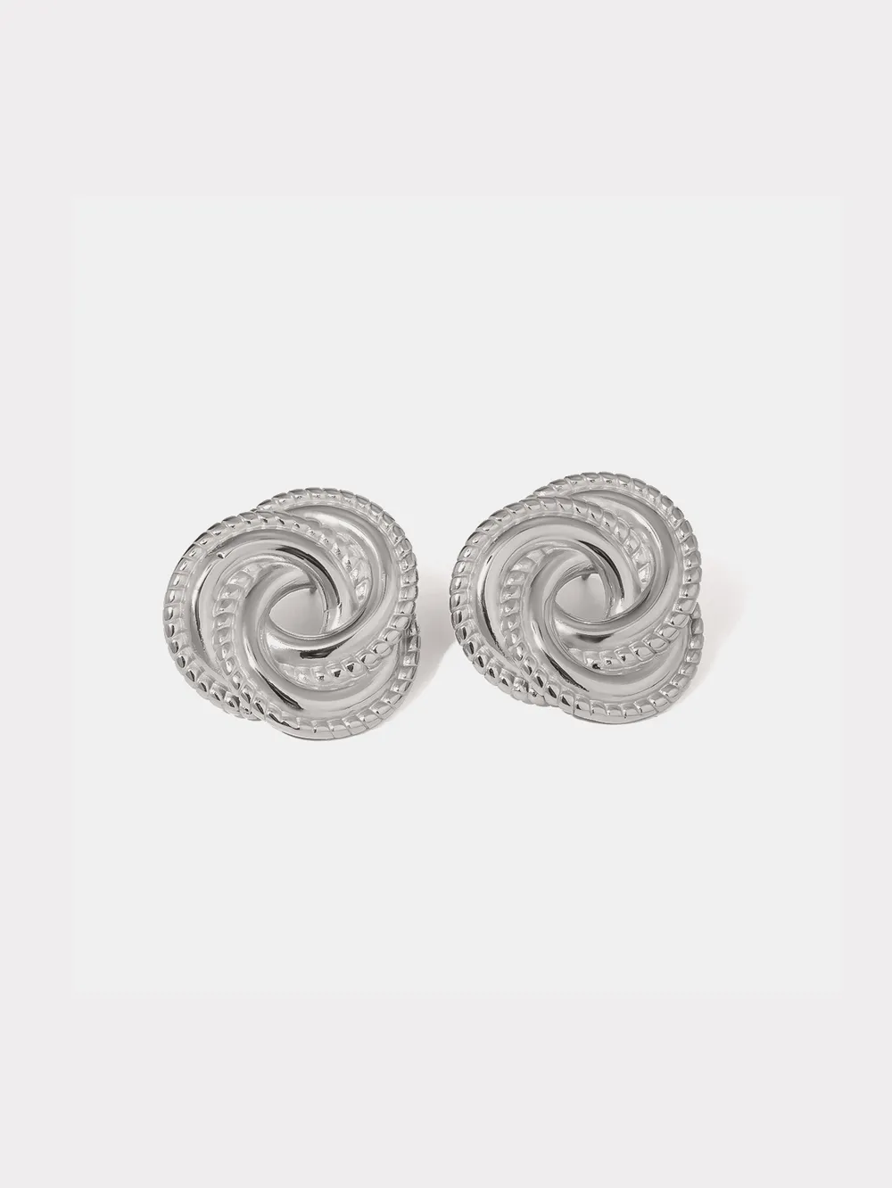 Stainless Steel Volution Stud Earrings, image 7