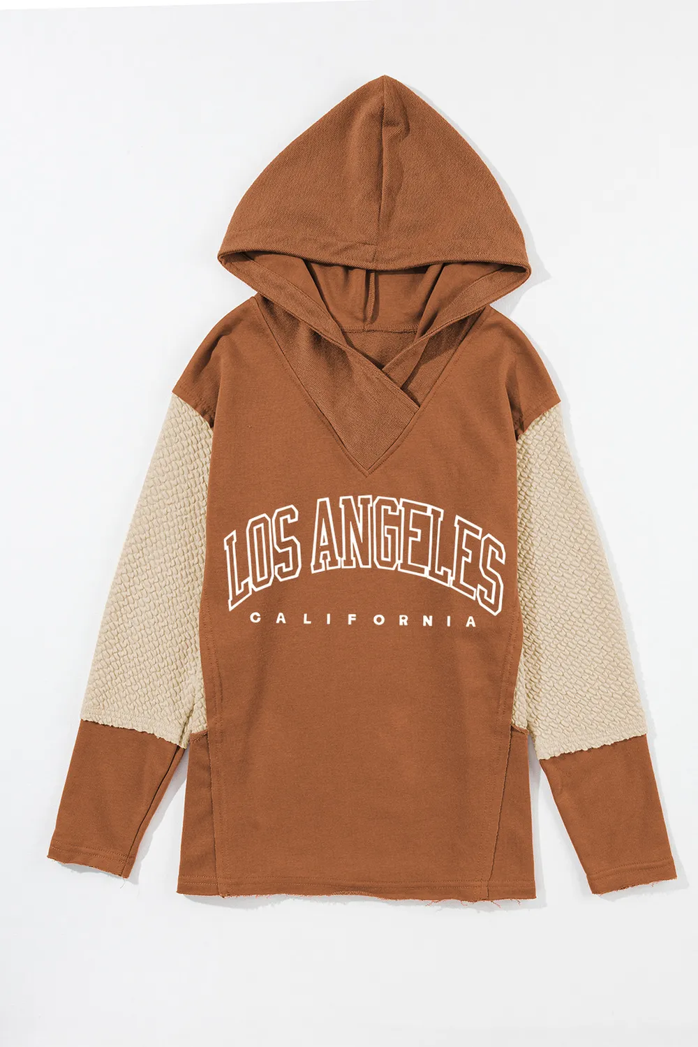 Letter Graphic Long Sleeve Hoodie, image 3