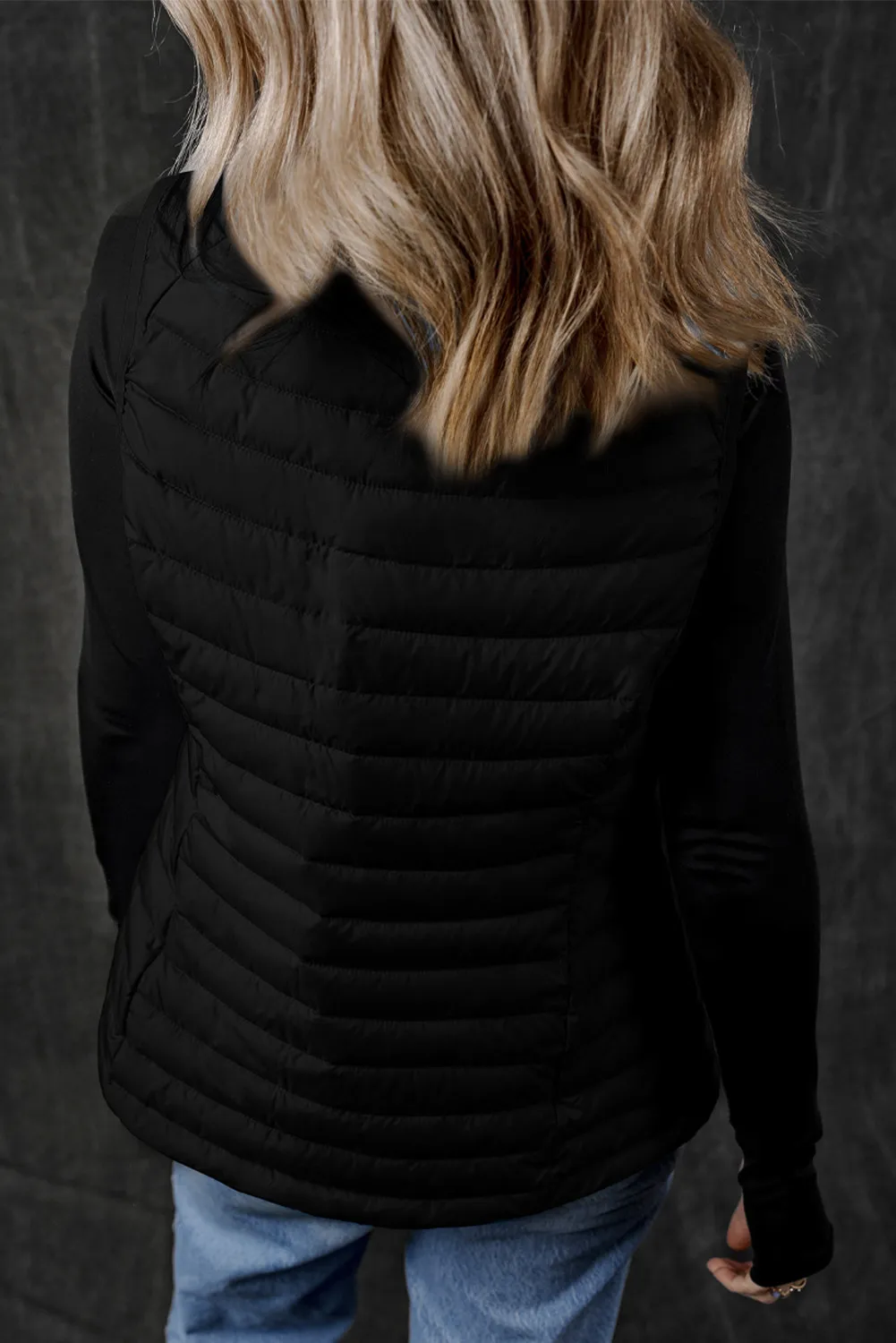 Pocketed Zip Up Vest Coat, image 5