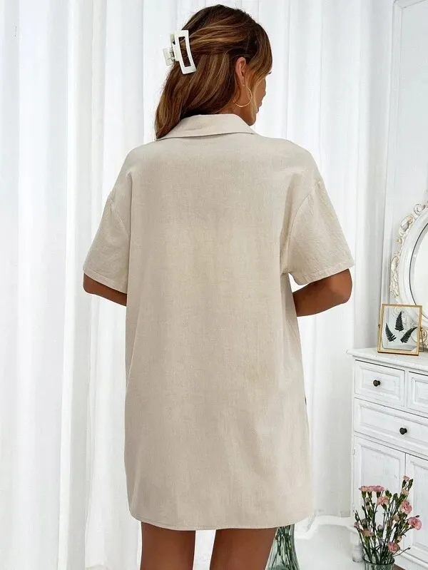 Button Up Shirt and Drawstring Shorts Set, image 20