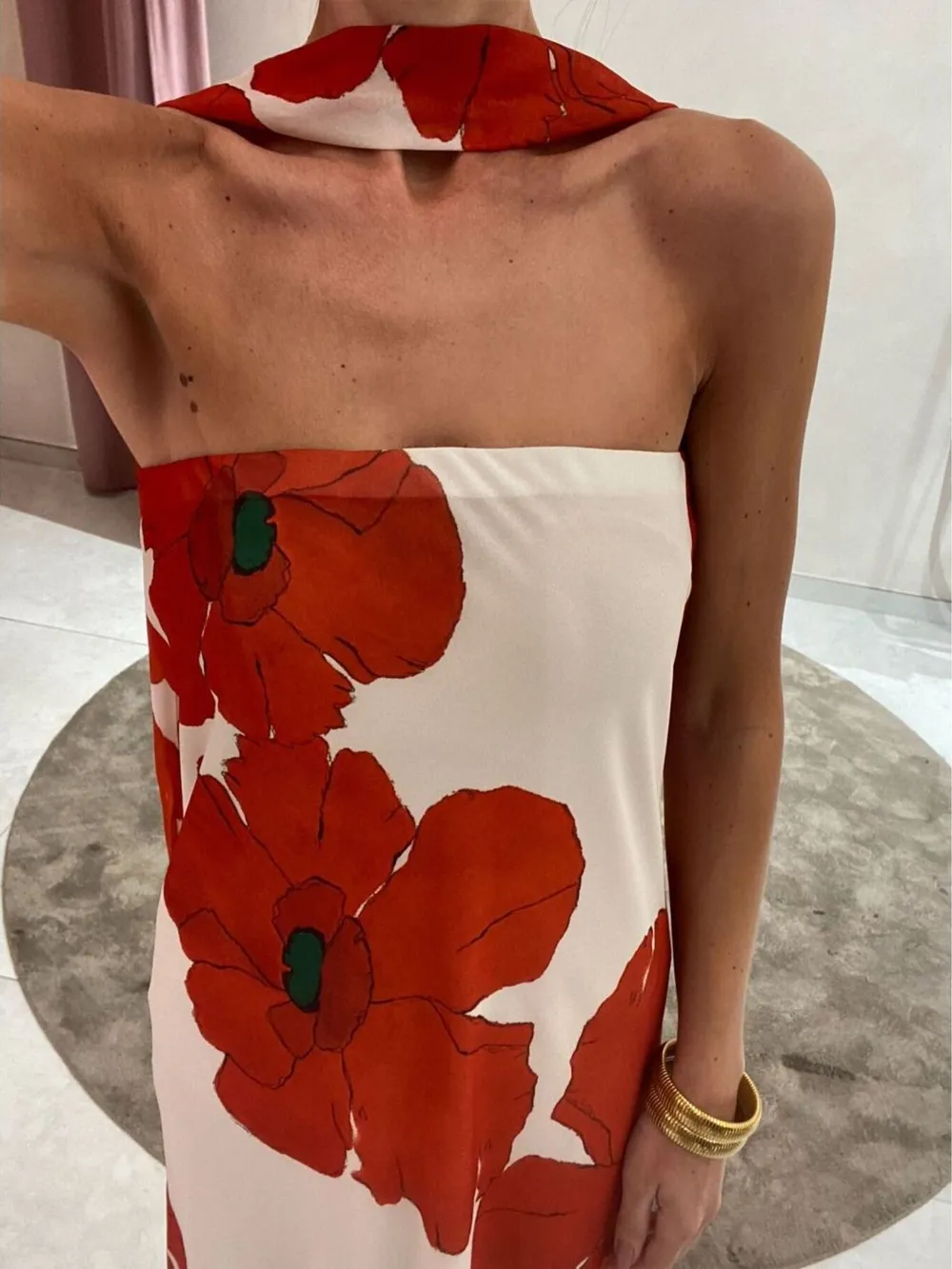Printed Tube Maxi Dress, image 19
