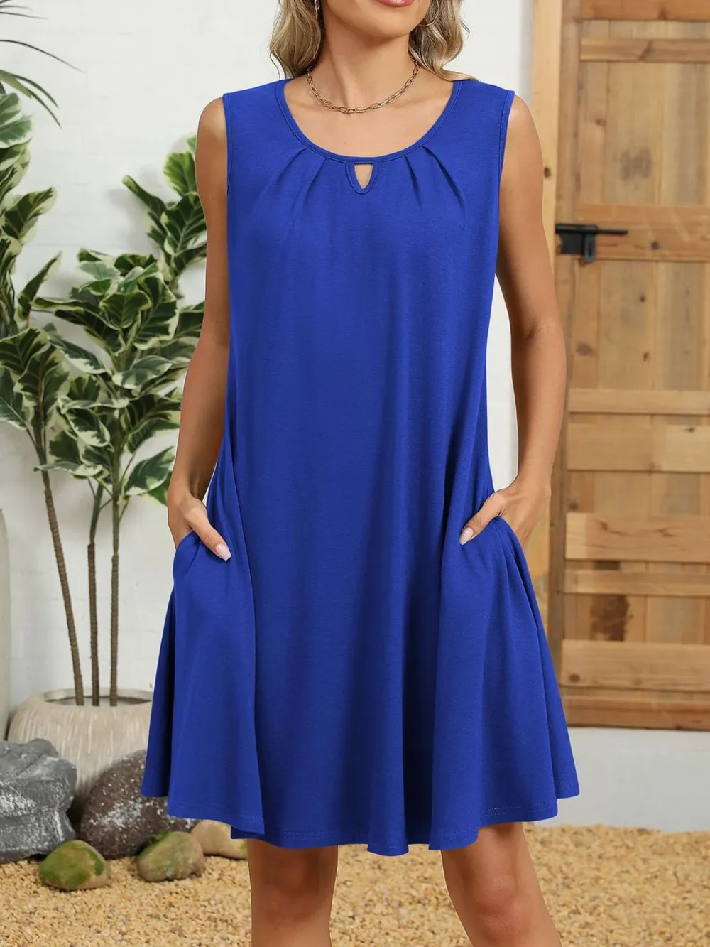 Round Neck Sleeveless Dress, image 19