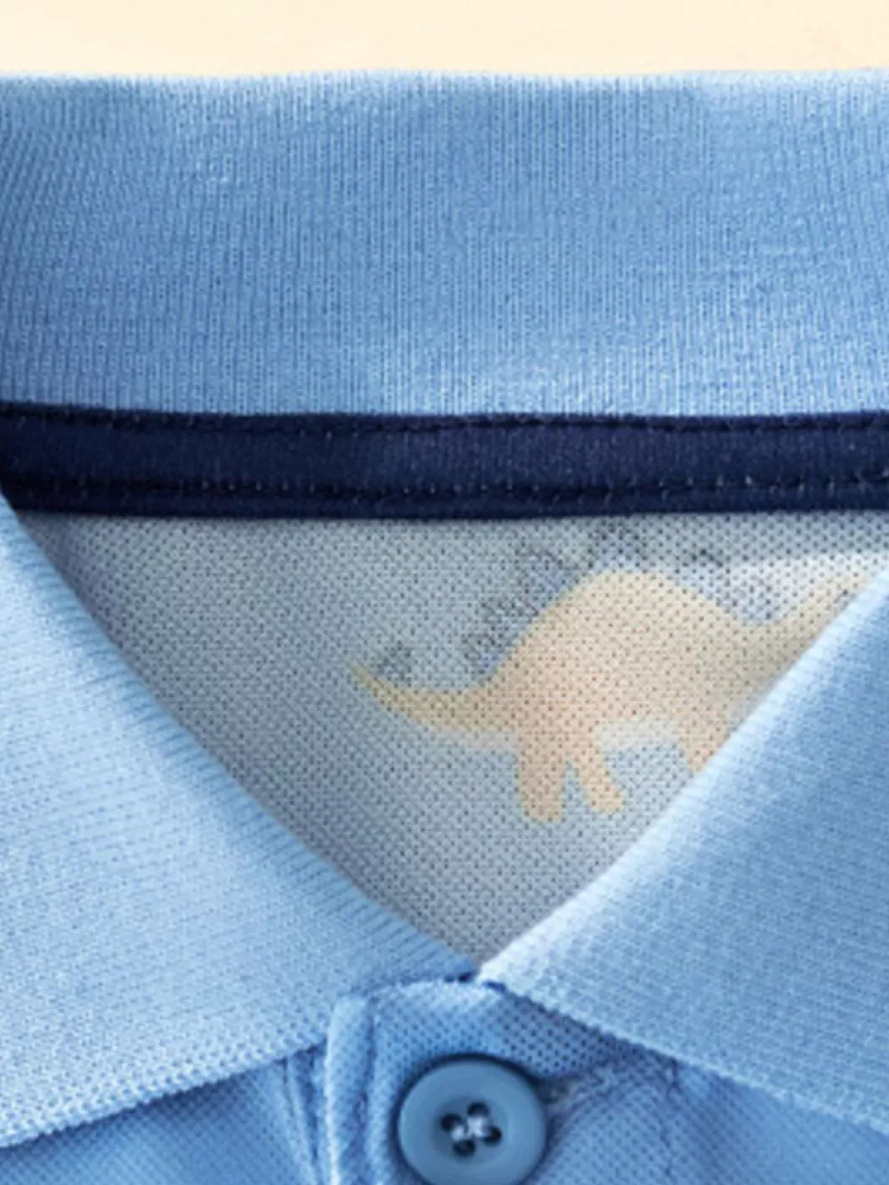 Children's Dinosaur Print Short Sleeve Polo, image 2