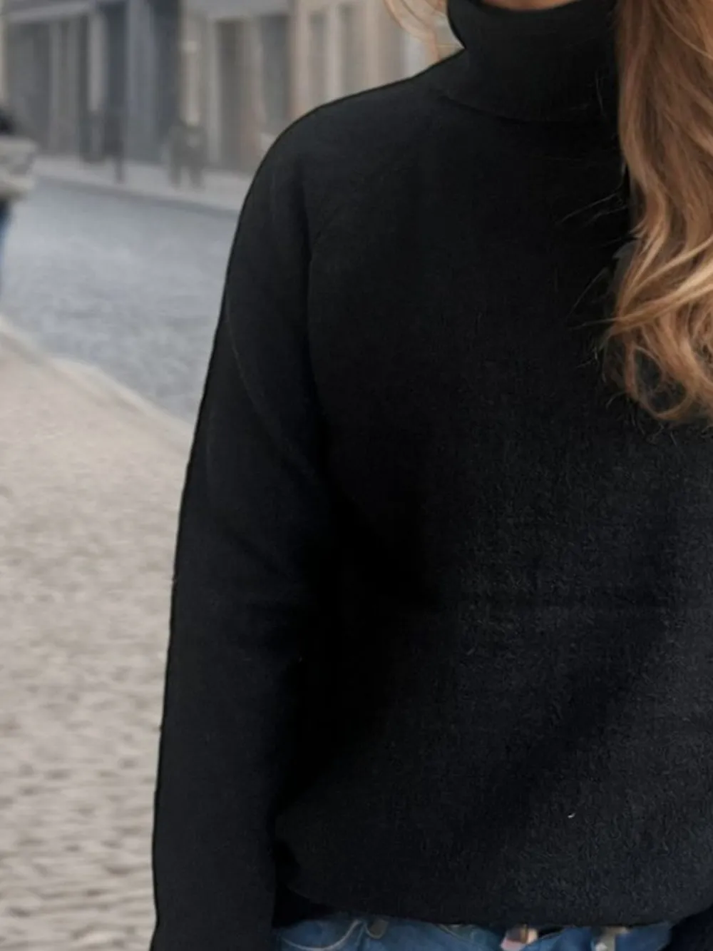 Solid Color Turtleneck Long Sleeve Sweater, image 11