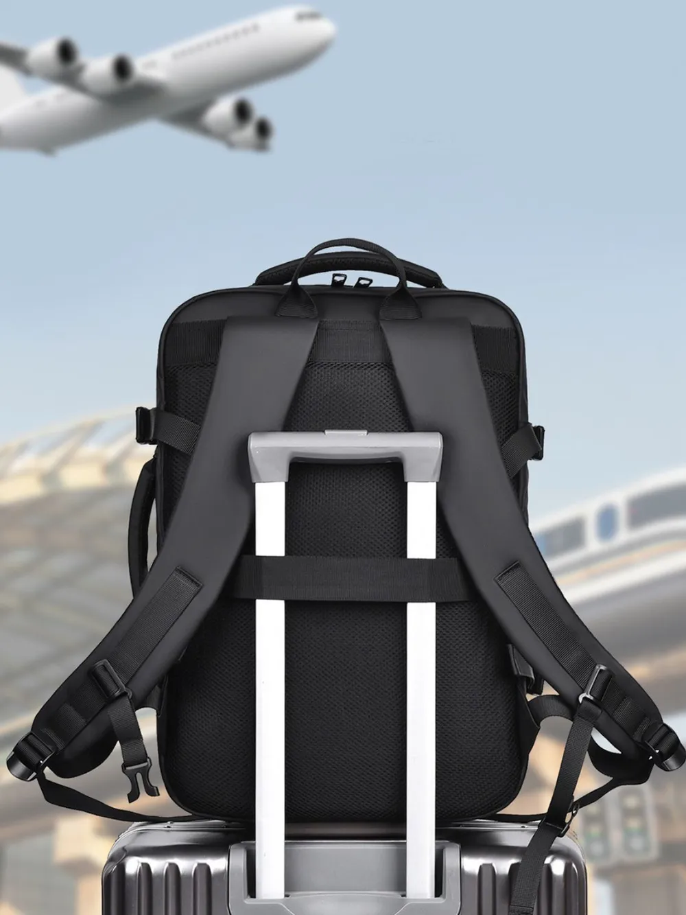 Multi-Pockets Adjustable Straps Backpack Bag, image 12