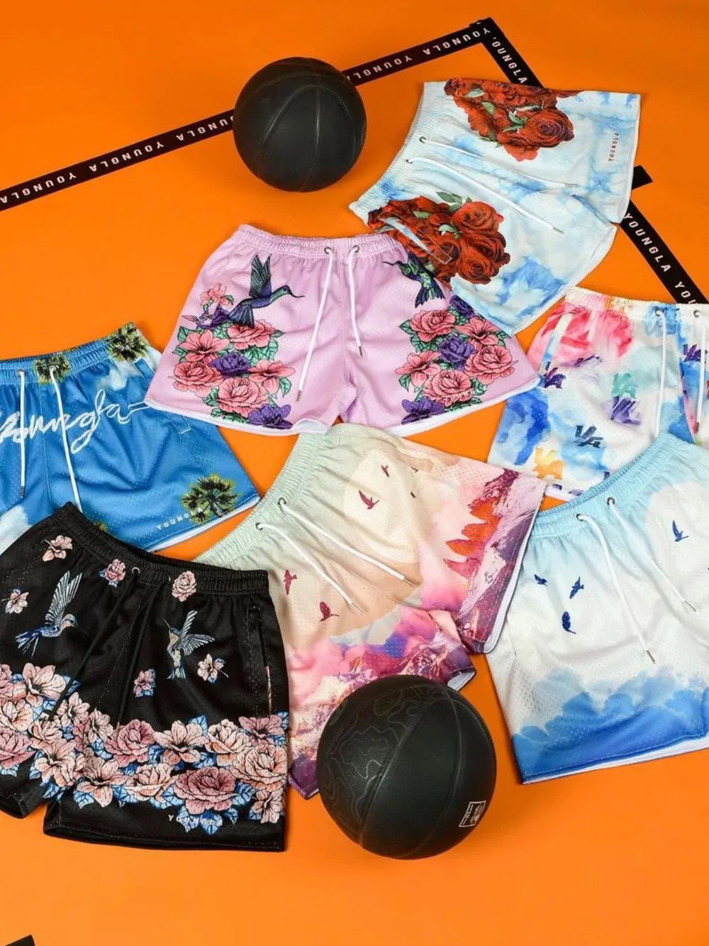 Men's Plus Size Drawstring Printed Shorts, image 2