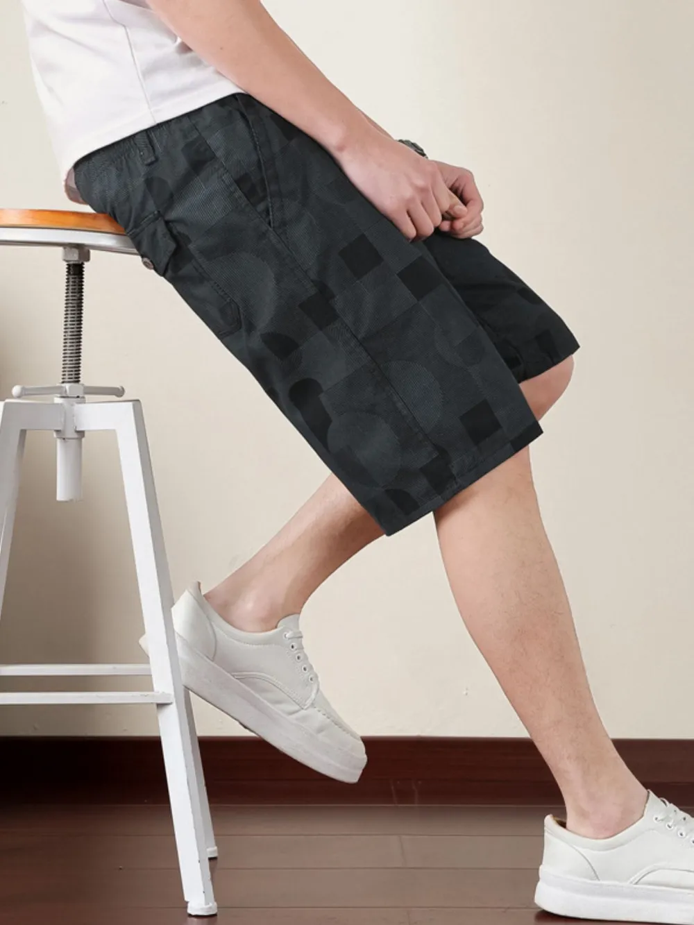 Men's Plus Size Drawstring Shorts with Pockets, image 6