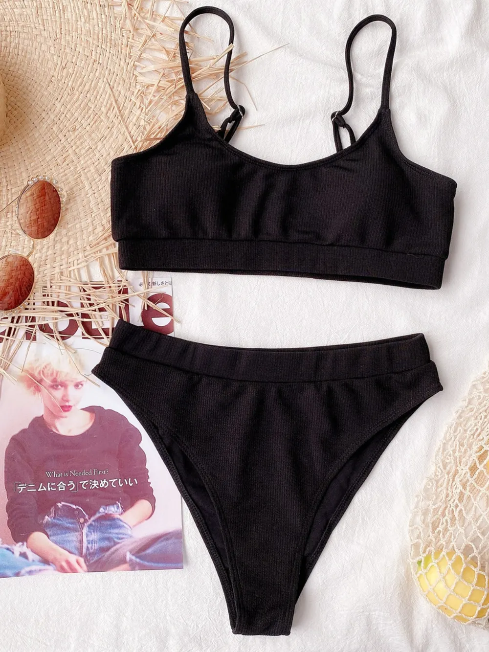Scoop Neck Spaghetti Strap Two-Piece Swim Set, image 8