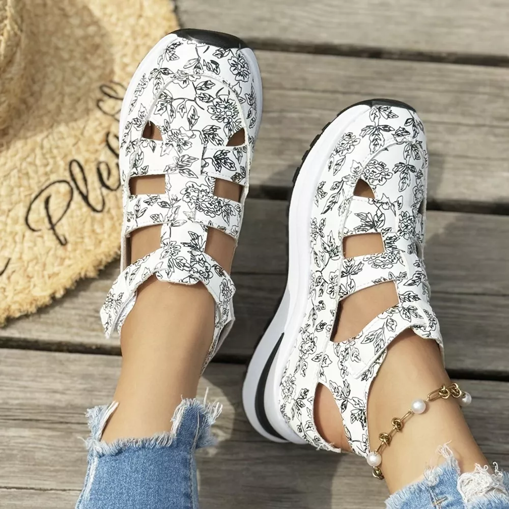 Cutout Velcro Sandals, image 6