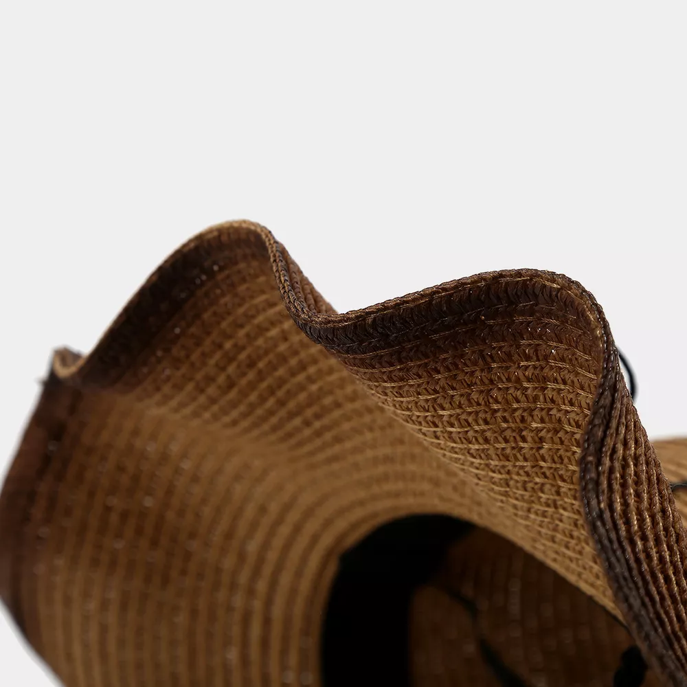 Bull Skull Straw Cowboy Hat, image 6