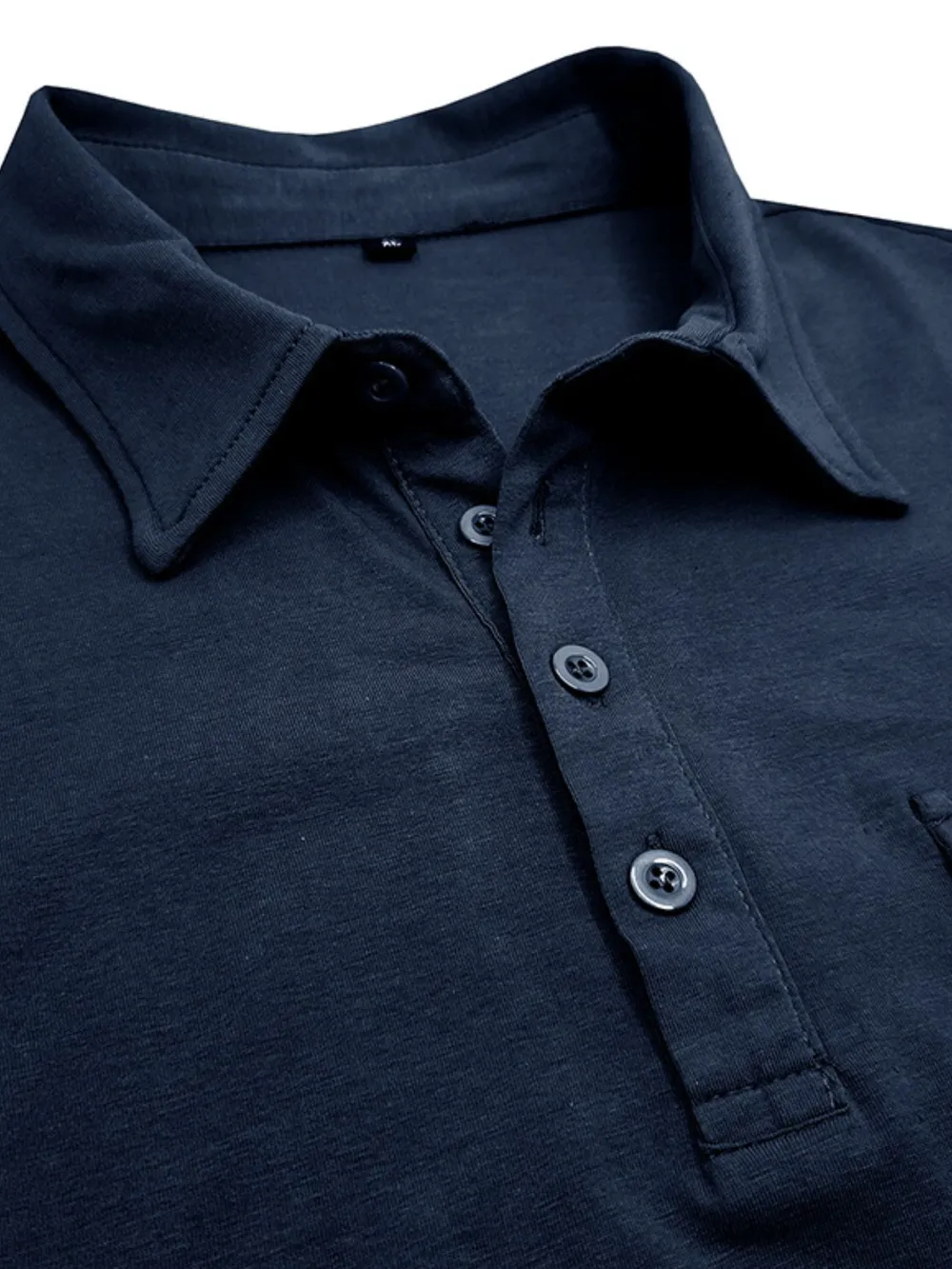 Men's Classic Pocket Polo Shirt with Stand Collar, image 4